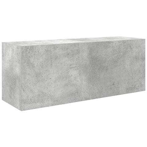 Armadietto Da Bagno Grigio Cemento 80x25x30 Cm In Truciolato - Foto 2