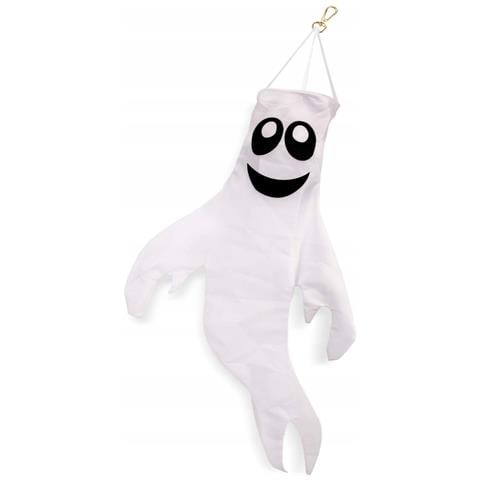 Fantasma Pendente Da Giardino Per Halloween, 109 Cm, Bianco - Decorazione Spettacolare! - Foto 1