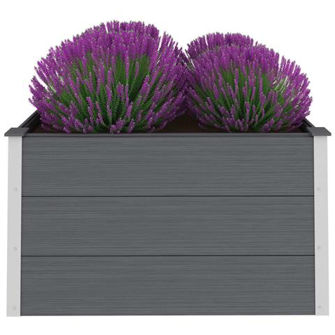 Lusso Casadino - Letto Rialzato Da Giardino In Wpc 100x100x54 Cm Grigio - Foto 1