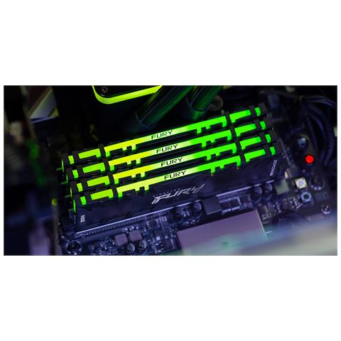 Memoria Technology Fury 32 GB (4x8 GB) DDR4 3600 MHz CL16 Renegade RGB 288-pin DIMM - Foto 2