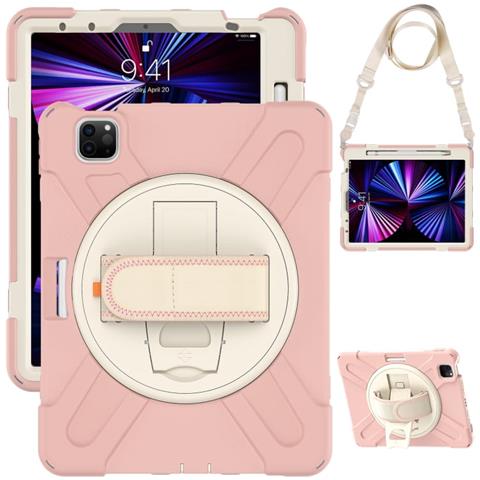 Custodia Per Ipad Pro 3/2/1 11” Con Supporto E Tracolla Rosa - Foto 2