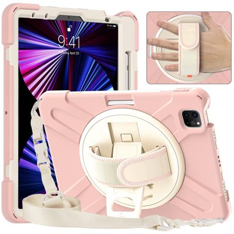 Custodia Per Ipad Pro 3/2/1 11” Con Supporto E Tracolla Rosa - Foto 1