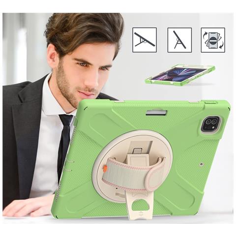 Custodia Per Ipad Mini 6 8.3"" Con Supporto E Tracolla Verde - Foto 4