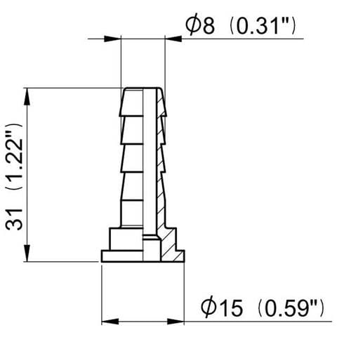 Raccordo Portagomma Dritto Arag Con Sede Piana Per Girello Diametro 8mm Confezione Da 25 Pezzi - Foto 2