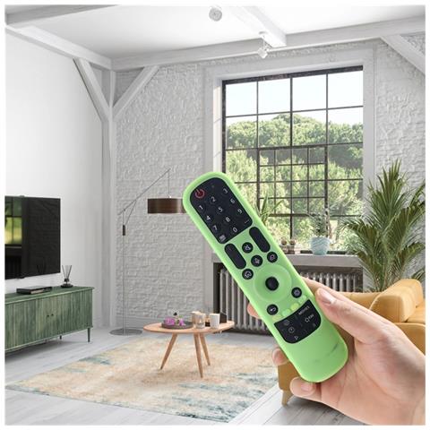 Custodia Protettiva In Silicone Compatibile Con Lg An-mr21gc Mr21n Magic Remote - Antiscivolo, Antiurto Green - Foto 7