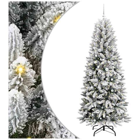 Albero di Natale artificiale con 300 LED Bianco 210 cm - Foto 1