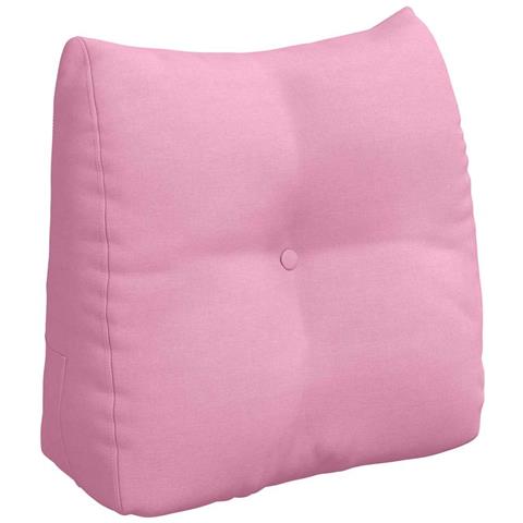 Cuscino per Schiena Rosa 45 x 24 x 50 cm Tessuto - Foto 1