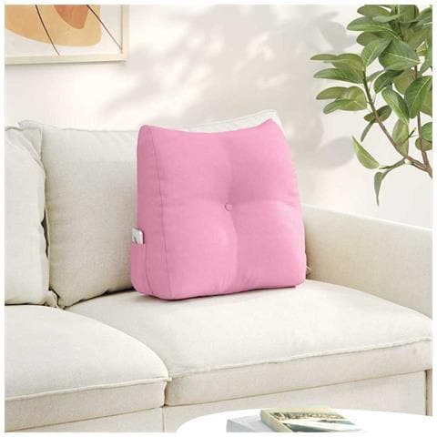 Cuscino per Schiena Rosa 45 x 24 x 50 cm Tessuto - Foto 2