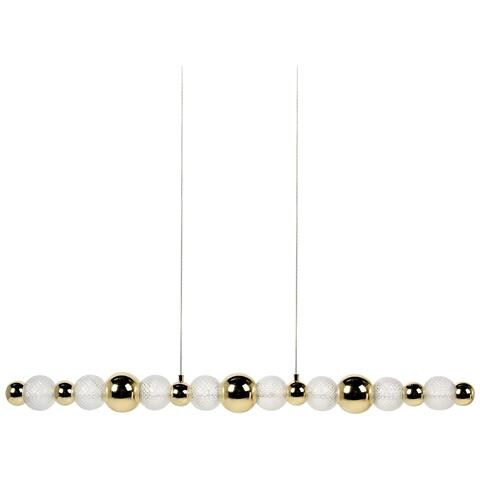 Lampadario A Led Sora Vetro Oro - Foto 2