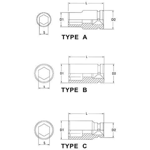 Bussola Ad Impatto 1 Pollice  Sw 60  Cr-mo  Corta - Foto 2