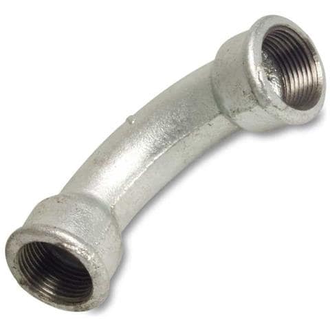 Curva Filettata A 90° In Ghisa Malleabile 3/8  Ig - Foto 1