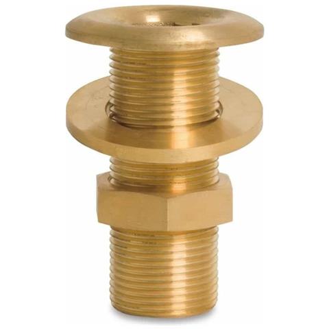 Raccordo Ottone Passante 1 1/2 Ag - Ideale Per Impianti Idraulici - Foto 1