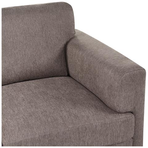 Divano 2 Posti Lousto Tessuto Marrone - Foto 7