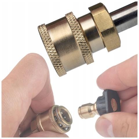 Lancia Dritta 58 Cm Compatibile Con Idropulitrice Kärcher K2-k7 - Ottone Anticorrosione, Filettatura 1/4"", Estensione Per T-racer - Foto 2