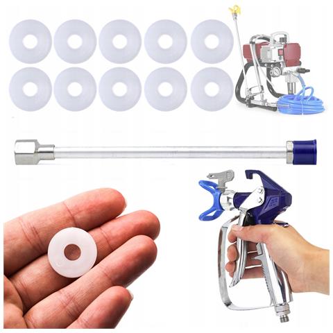 Pistola A Spruzzo E Stucco Blue Monster Con Ugello 517 E Lancia 30cm - Alta Qualità, Resistenza Chimica, Filettatura 7/8"" - Foto 1