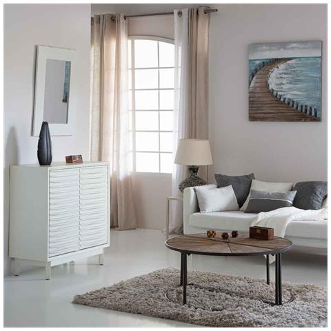 Credenza In Legno Con 2 Porte 85x40x90,5 - Foto 2