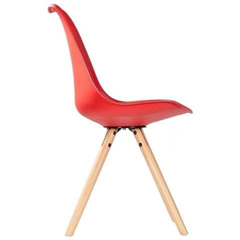 Sedia Rossa In Polipropilene 54x48x83/48h - Foto 2