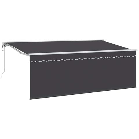 Tenda Retrattile Antracite 400 x 200 cm Poliestere e Alluminio - Foto 1