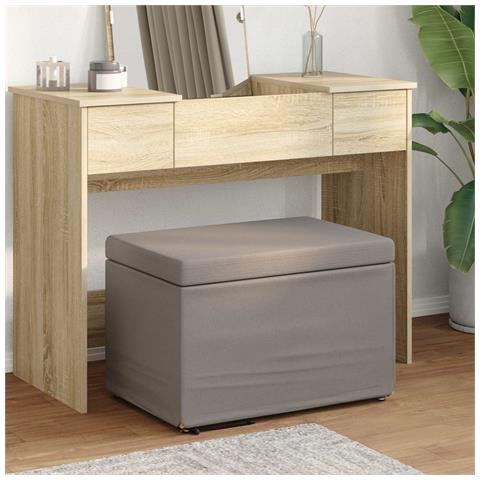 Pouf Talpa 61 x 41 x 40 cm Tessuto e Legno Ingegnerizzato - Foto 2