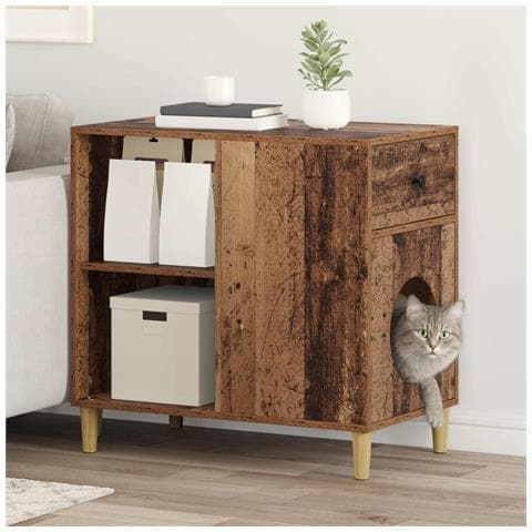 Casa per Gatti Legno vecchio 72 x 42.5 x 70 cm - Foto 2