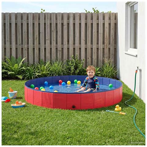 Piscina per bambini Rosso Ø200 x 30 cm - Foto 2