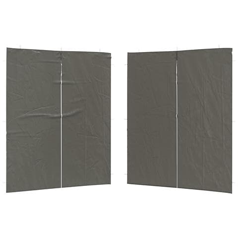 Parete per tenda da festa 2 pcs Antracite 200 x 195 cm - Foto 1