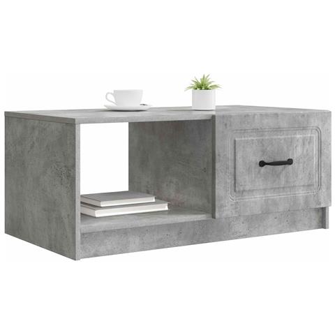 Tavolino da salotto Grigio Cemento 90 x 50 x 37 cm - Foto 2