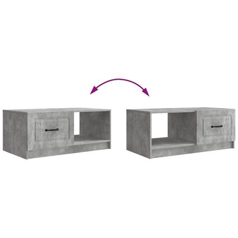 Tavolino da salotto Grigio Cemento 90 x 50 x 37 cm - Foto 9