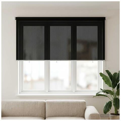 Tenda a Rullo Esterno Blocco UV 90% Nero 140 x 140 cm HDPE - Foto 2