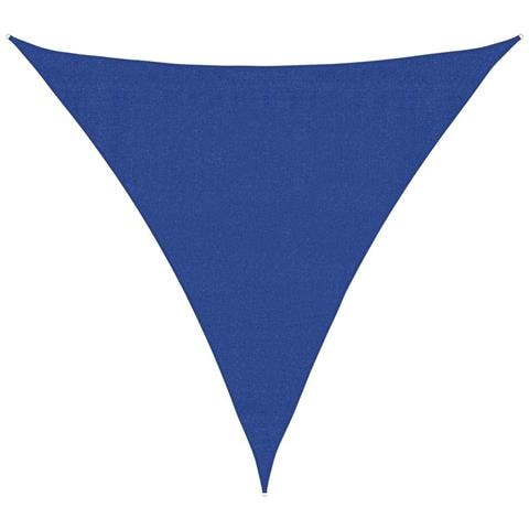 Vela Parasole 160 g /m² Triangolare Blu 3,6x3,6x3,6 m in HDPE - Foto 1