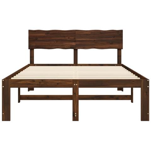 Letto matrimoniale con testiera ROSTOCK Marrone Scuro - Foto 10