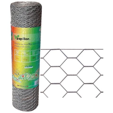 Rete zincata a caldo a maglia esagonale tripla torsione 1x25 Mt 20x2 N - Foto 2