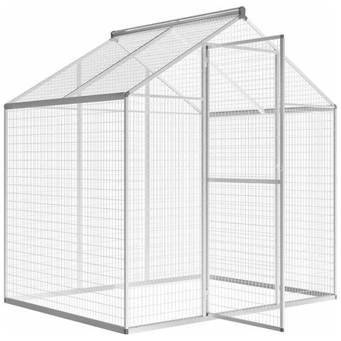 Voliera da Giardino in Alluminio 178x122x194 cm - Foto 5