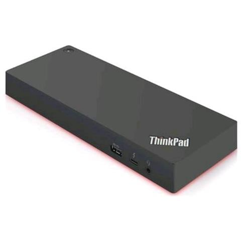 ThinkPad Thunderbolt 3 Dock Gen 2 per Laptop 5x USB-A 3.2 / 2x HDMI / 2x DisplayPort - Nero / Rosso - Foto 1