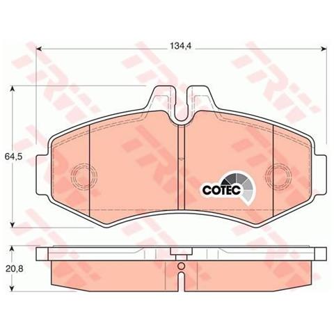 Kit Pastiglie Freno Gdb1373 - Foto 1