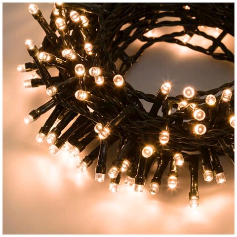Mantello Rete Luci Albero Di Natale 192 Led Bianco Caldo 1.8mt - Foto 2