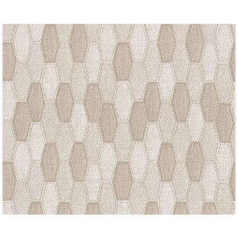 As. Carta Da Parati Création 10,05 M X 0,53 M Around The World Beige 306931 - Foto 1