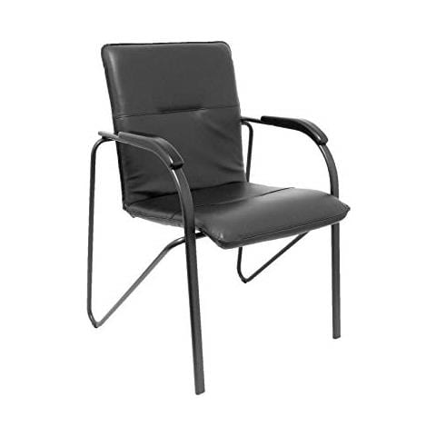 Confezione Da 2 Sedie Balsa In Similpelle, Nero, Da Ufficio, Taglia Unica - Foto 1