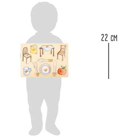 Piccolo Piede Piccolo Piede-11502 Puzzle Oggetti Della Vita Quotidiana Legnocon Vari Motivi Dettagliatia Partire Dai 12 Mesi Giocattolimulticolore11502 - Foto 3