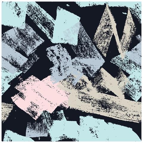 Tappeto Stampato Fine Touches - Astratto - Arredo - Antiscivolo - Da Soggiorno, Salotto, Camera - Multicolore In Poliestere, Cotone, 80 X 150 Cm - Foto 1