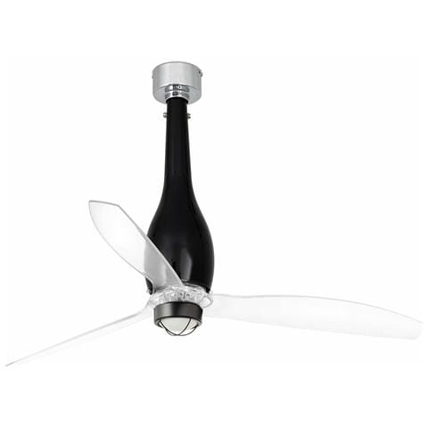 Ventilatore Da Soffitto A Led Nero Lucido, Trasparente Con Motore Cc, 3000k - Foto 2