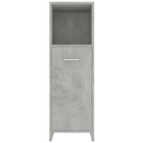 Mobile da Bagno Grigio Cemento 30x30x95 cm in Legno Multistrato - Foto 2