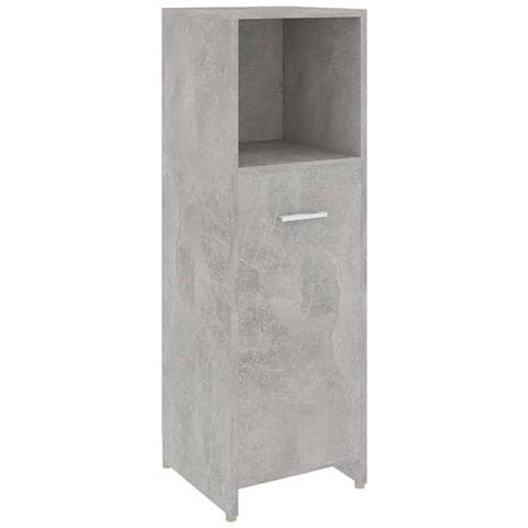Mobile da Bagno Grigio Cemento 30x30x95 cm in Legno Multistrato - Foto 1