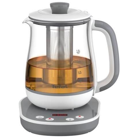 Bj551b10 Tastea Glass Tea Maker 1,5 L, 8 Impostazioni, Cestino Da Tè In Acciaio Inox Rimovibile, Mantieni Caldo, Base A 360 ° - Foto 1