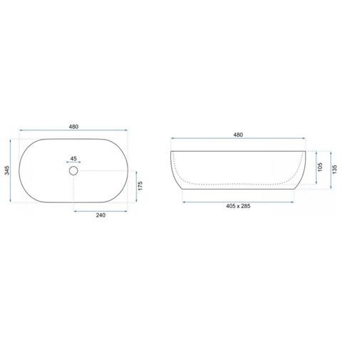 Lavabo Da Appoggio Amelia 48 - Foto 3
