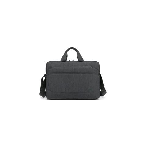 Messengerbag Borsa Per Notebook Da 15.6' In Poliestere 6 Scomparti Con Tracolla Grigio - Foto 3