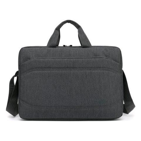 Messengerbag Borsa Per Notebook Da 15.6' In Poliestere 6 Scomparti Con Tracolla Grigio - Foto 1