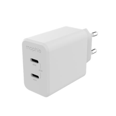 Wall Adapter Usb-c 45w Gan Dual Usbc Pd Dual 45w Gan Whiteeu 2xu - Foto 3