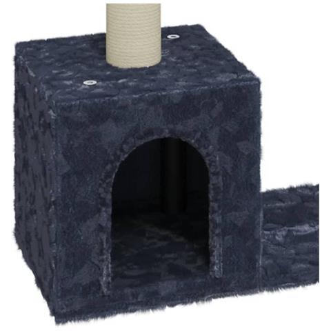 Albero Per Gatti Con Tiragraffi In Sisal Grigio Scuro 60 Cm - Foto 6