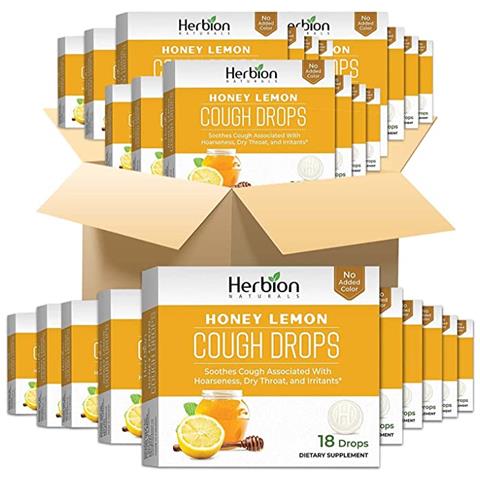 Herbion, Gocce Per La Tosse Miele-limone, 18 Pastiglie, 48 Confezioni Per Scatola, 864 Pastiglie - Foto 1